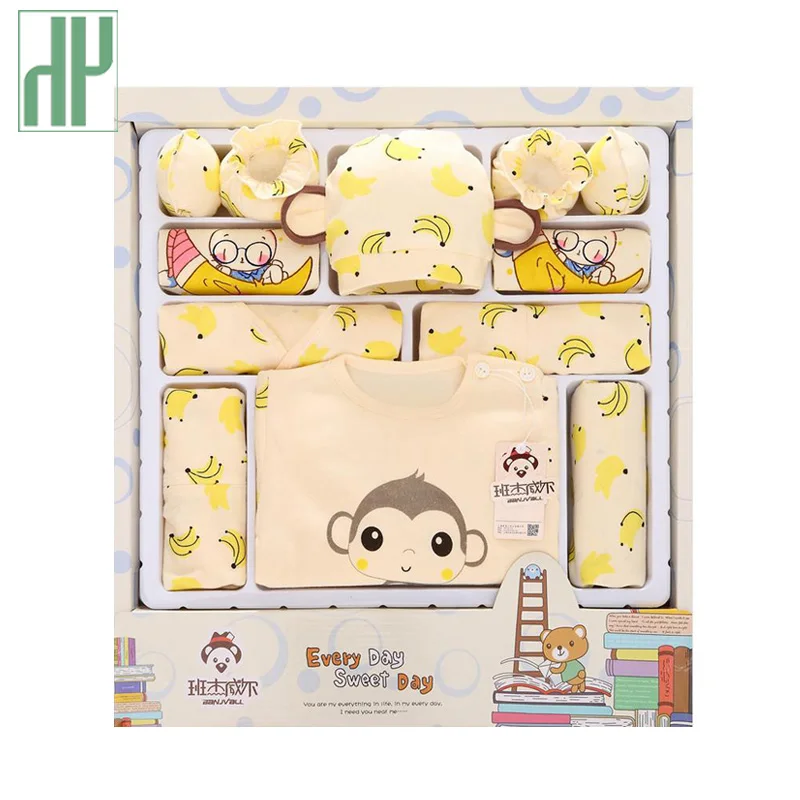 

21pcs/set Baby Clothes set Animal Print Newborn Boys Girls Soft cotton baby girl sets gift sets infant clothing boy cute suit