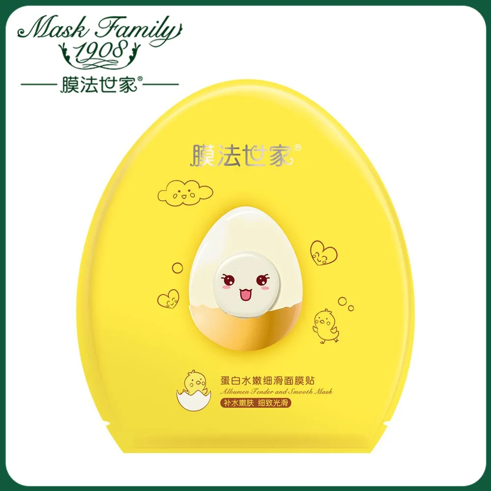 Маска Семья 1 шт. Альбумен Нежная Разглаживающая Коллагеновая Для Лица