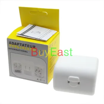 

2 X World Global All In One Travle Adapter US/EU/GB/AU/China/Japan Universal Power Plug Converter ' White color