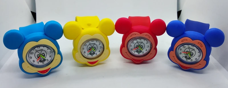 Новая игрушка часы с пандой Детские Силиконовые шлепок по Наручные детские цифровые часы для мальчиков и девочек часы детские часы «Микки»