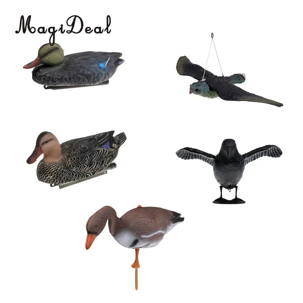 MagiDeal Outdoor Shooting Hunting Target Duck Goose Crow Bird Decoy Garden Lawn Decor Scarer Various Choices