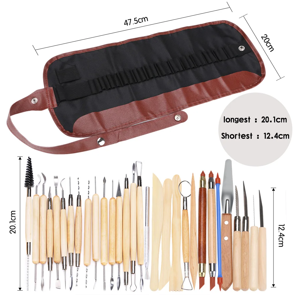30 шт. глиняные инструменты для формирования шариков, инструменты для ваяния и создания керамики, рок-живопись, искусство, резьба, моделирование, наборы для тиснения