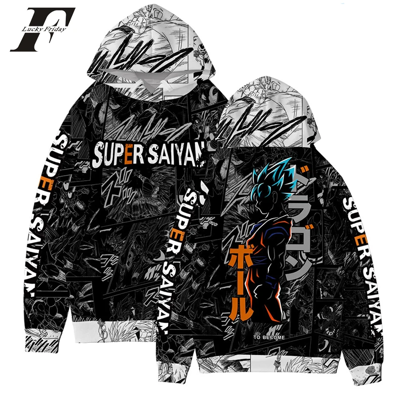 

Kpop Fashion HIP HOP Dragon Ball 3D Hoodies sweatshirts Men/women anime hoodie Sweatshirt Exclusive 3D Streetwear clothes