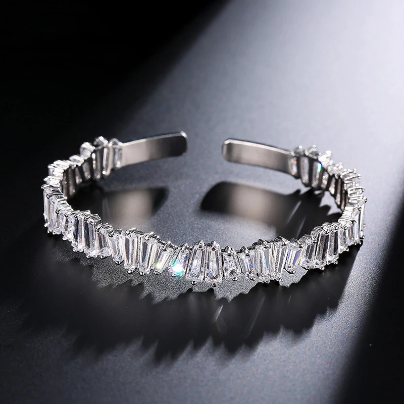 

Best Selling Fashion Princess 925 Sterling Silver Bracelet Bangle for Women Adjustable Anniversary Gift Jewelry Bulk Sell S5213