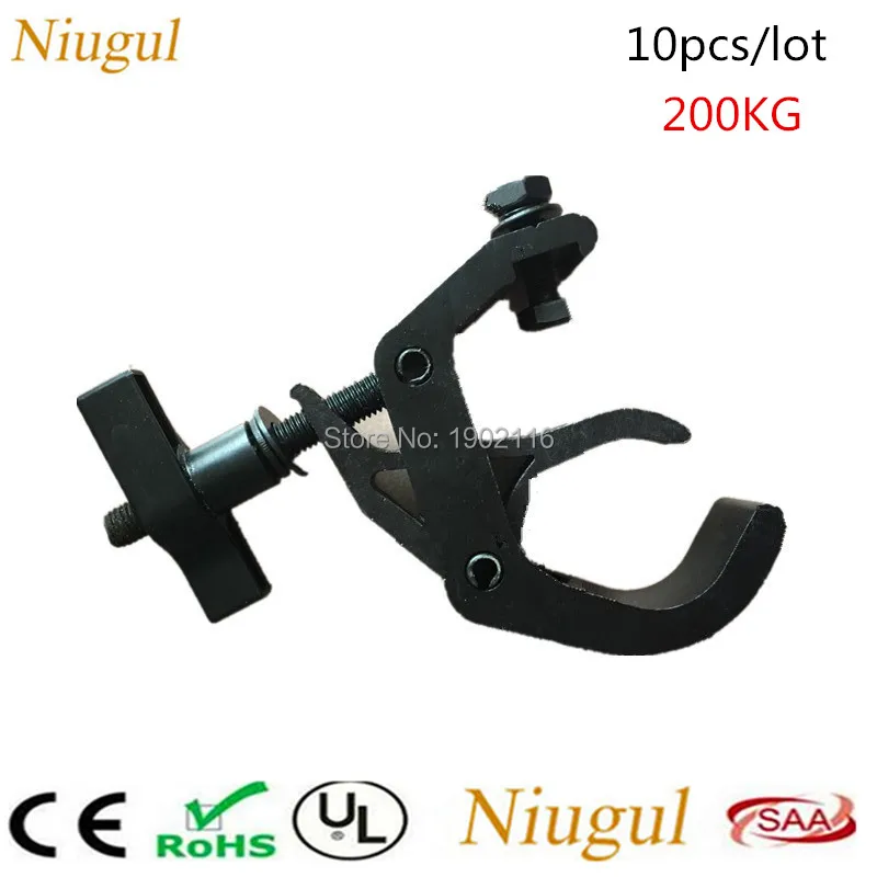 

10Pcs/lot High Quality Big Stage Light Hook /Stage Truss Fastener Bearing 200KG For 40mm-70mm Pipe Accessory /Big Clamp