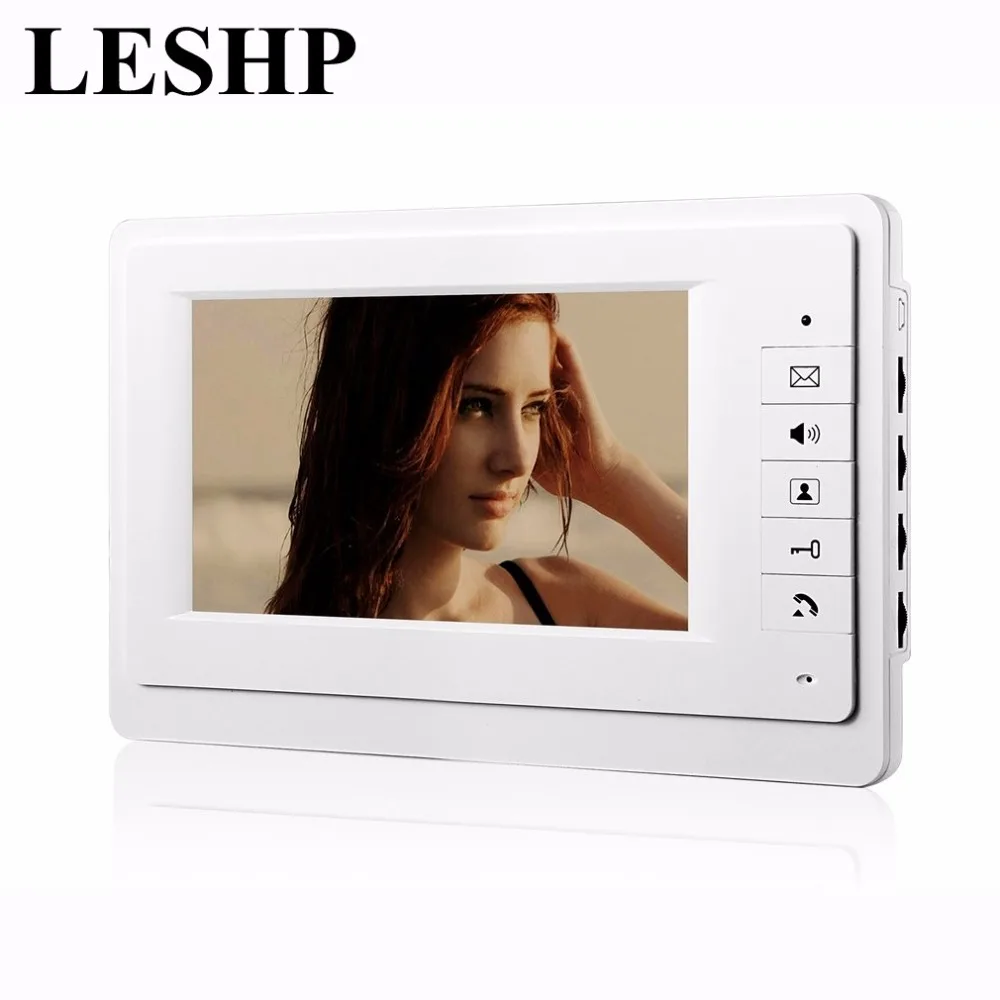 LESHP 7 "TFT ЖК-дисплей проводной видео домофон Системы визуальный домофон дверь 800x480 монитор видеонаблюдения 700TVL Открытый инфракрасный камера