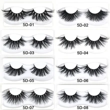 25 мм норковые ресницы 5D Накладные ресницы "крест-накрест" натуральные безжалостные Накладные ресницы макияж 3D норковые ресницы для наращивания мягкие ресницы