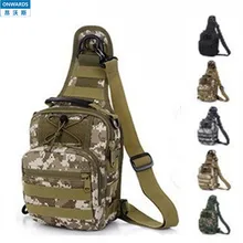 ONWARDS Military MOLLE System Single Shoulder Sling Chest Bag,Ergonomics Explorer Sport Camouflage ACU Bag SWAT Police Military