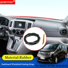 QCBXYYXH автомобиль-Стайлинг резиновые анти-Шум Звукоизолированные пыле приборной панели автомобиля Лобовое стекло щеточное для Nissan NP200 2010