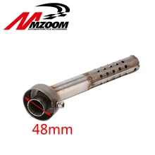 Круглый глушитель выхлопной трубы для мотоцикла, заглушка глушителя 4,8 см, регулируемый глушитель Db Killer изгиб глушителя