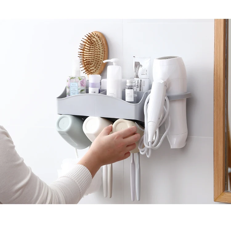 Зубная щётка держатель Универсальный ванная комната футляр для хранения зубной щетки Удар стеллаж для хранения бытовые товары