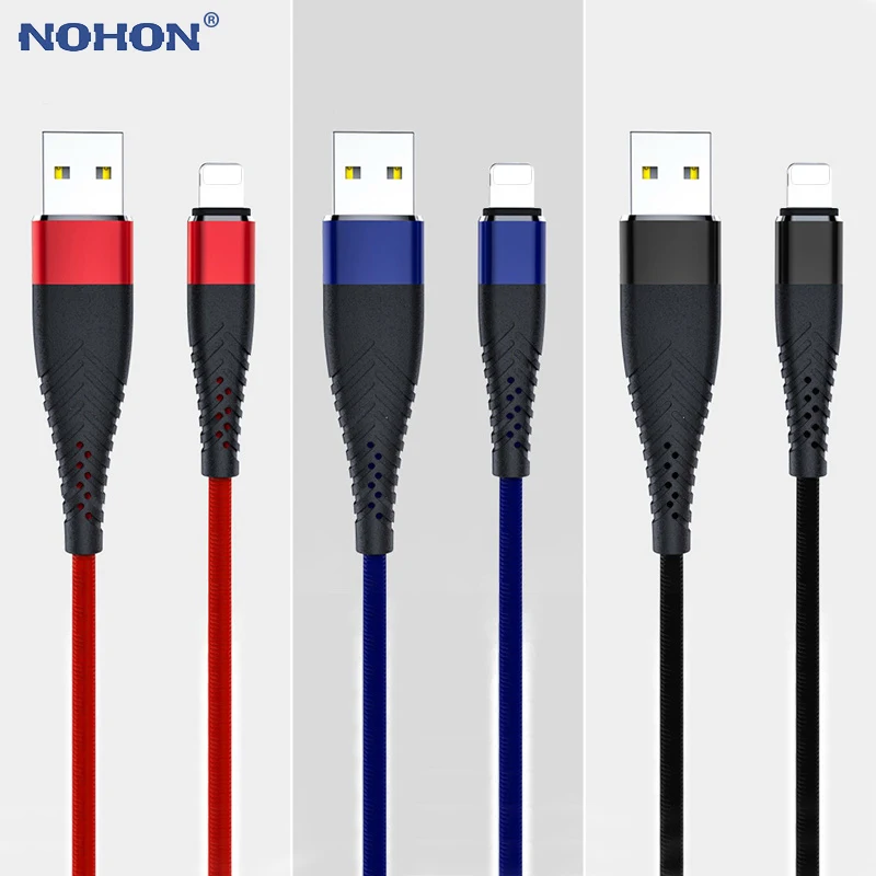 NOHON For iPhone Cable Data USB Fast Charging Cables For iPhone 8 7 6s