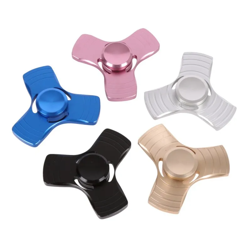

5 Colors EDC Fidget Spinner UFO Tri-spinner Zinc Hand Spinner Aluminum Alloy Fidget Toy Anxiety Stress Adults Kid Metal Spinner