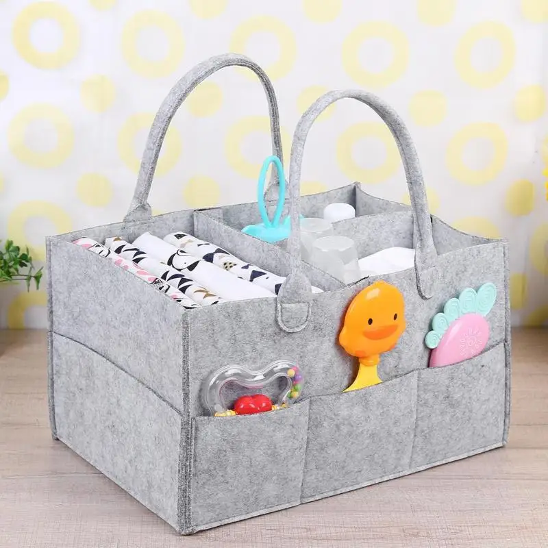 Baby Diaper Caddy Organiser Nappy Mummy Changing Bag Bottle Storage Handbag 