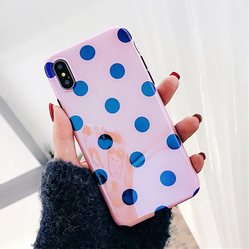 Blu-Ray Colorful Pattern Flower Phone Case For iPhone X 6 6S 7 8 Plus Fashion Glossy Planet Universe Series Back Cover - Color: 14