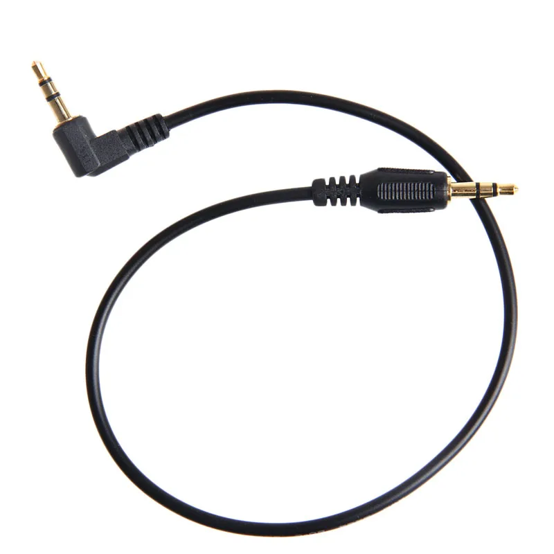 

1 PC 1/2/5/10/20 lot 3.5MM Male To Male 90 Degree Right Angled Aux Audio Cable Line