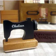 Милая швейная машина в форме деревянной штамповки "с днем рождения" дизайн 12 шт./партия