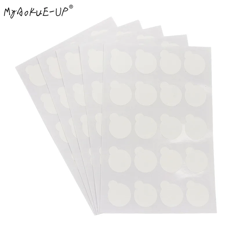 

100pcs/pack Glue Holder Pallet Sticker Disposable Eyelash Jade Stone Pads Eyelash Extension Makeup