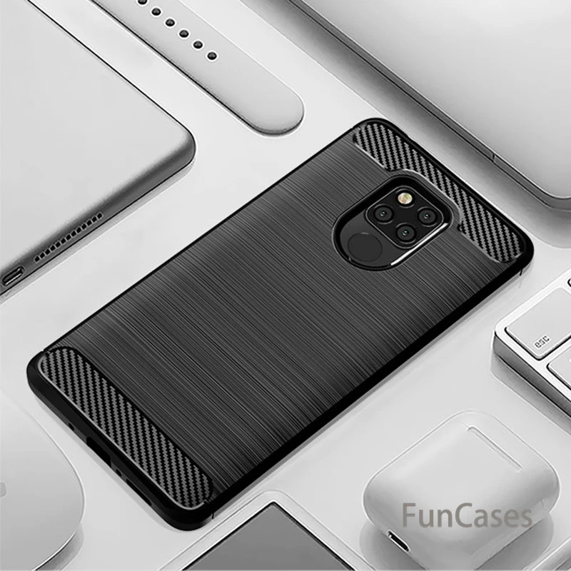 Чехол для huawei mate 20 X мягкий силиконовый матовый карбоновый чехол Pro Lite Прочный