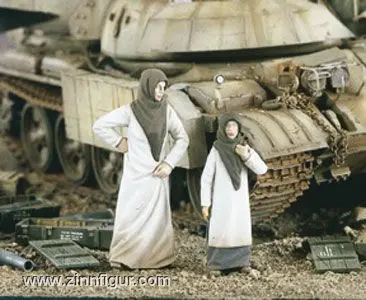 

resin assembly Kits 1/ 35 arab street woman with girl include 2 Unpainted Kit Resin Model Free Shipping