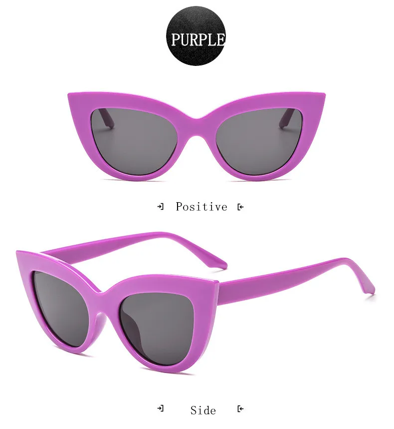 Розовое золото солнцезащитные очки «кошачий глаз» для Для женщин розового цвета, зеркальная поверхность, винтажные женские солнцезащитные очки черный, белый цвет покрытие Cateye авиационные солнцезащитные очки