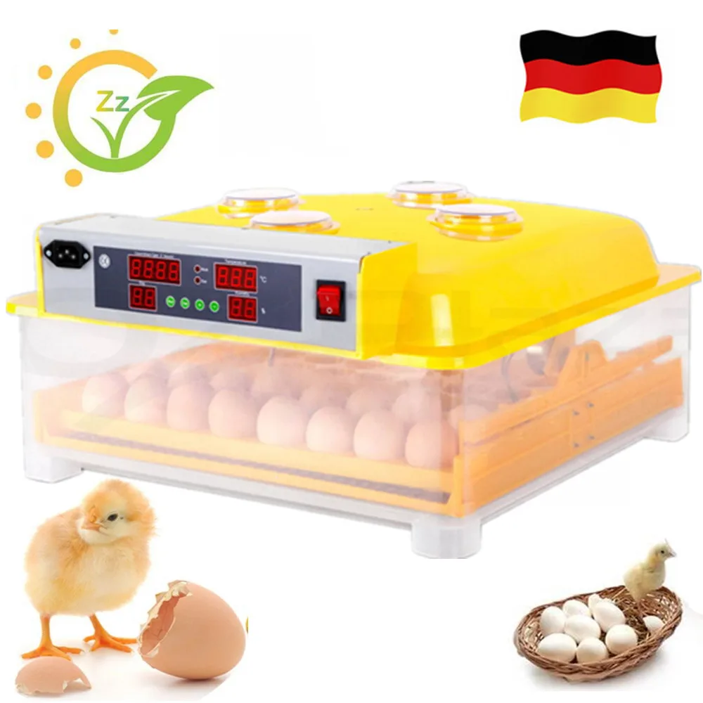 

Automatic egg incubator 48 small home use industrial chicken goose bird brooder tray electric LED hatcher machine