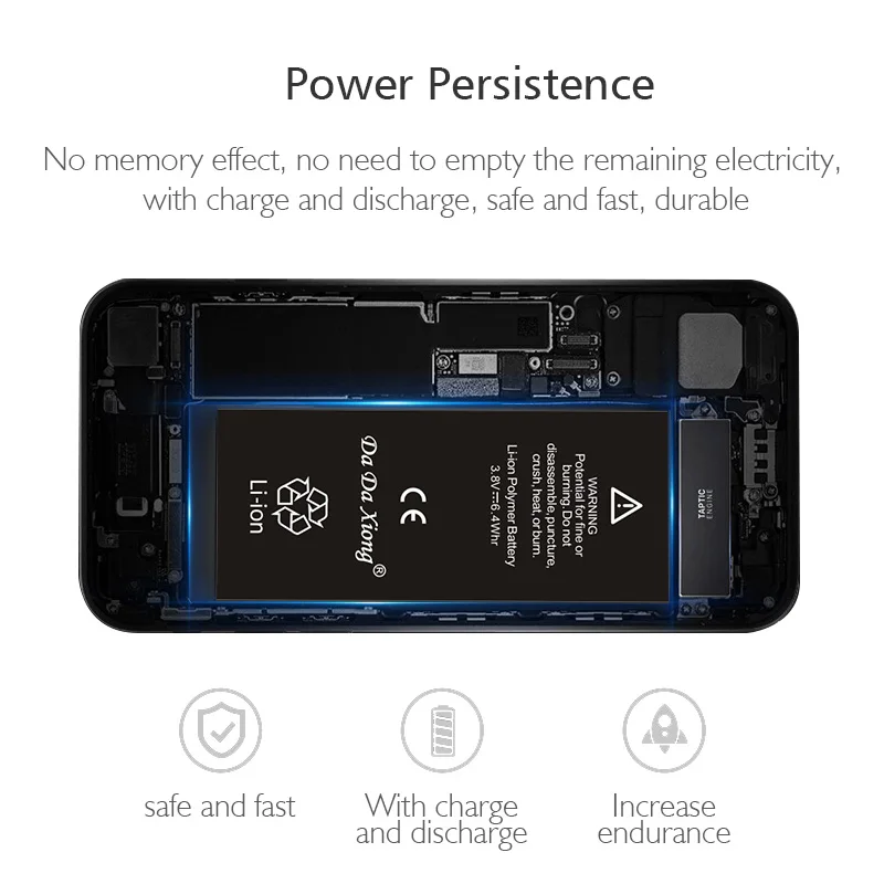 2018 Da Xiong литиевая батарея для iPhone 5 стандартная iPhone5 литий ионная 1520mAh Батарея с
