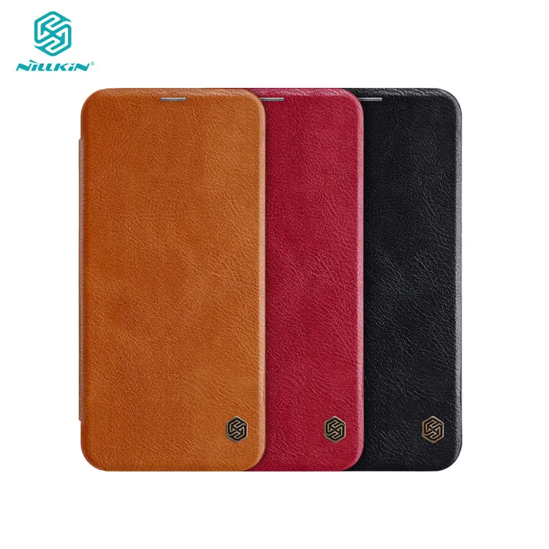 

Nillkin Case for Samsung Galaxy J4 Prime SM-J415 J4 Plus Qin Series PU Leather Flip Cover sFor Samsung J4 Prime Case