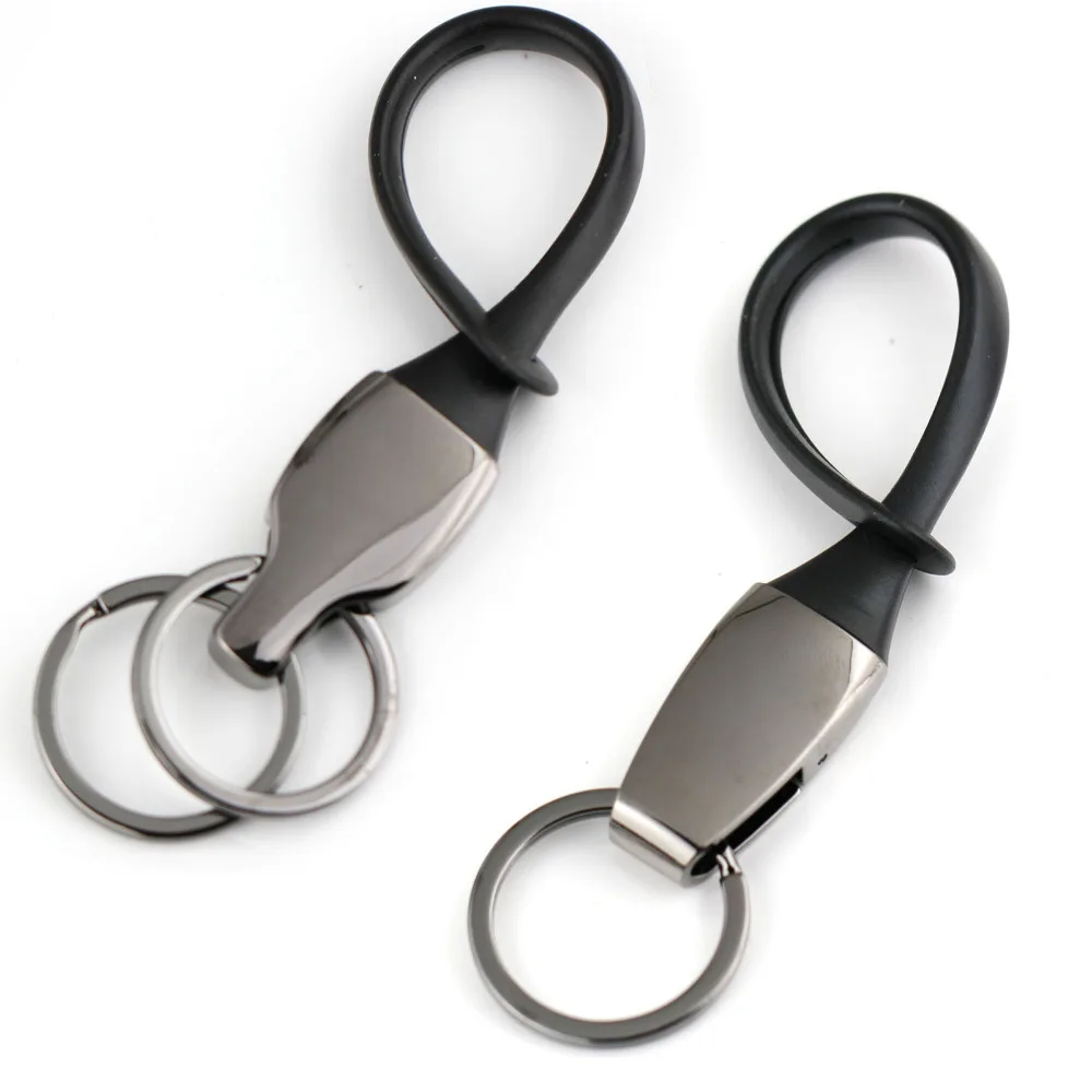 10PCS/Lot Hanging on Waist Belt Rubber Rope Strap Detachable Ring