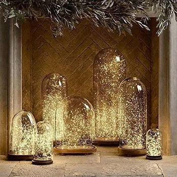 

LED String Lights, Pack of 10 Sets LED Moon Lights 20 Micro Starry LEDs on Extra Silver Wire, 3.5 Ft for DIY Wedding Decorations