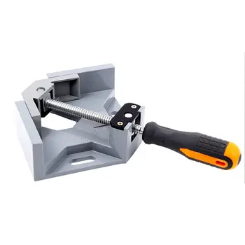 

Single Handle 90 Degree Right Angle Clamp Aluminum Angle Clamp Woodworking Frame Clip Right Angle Folder Tool