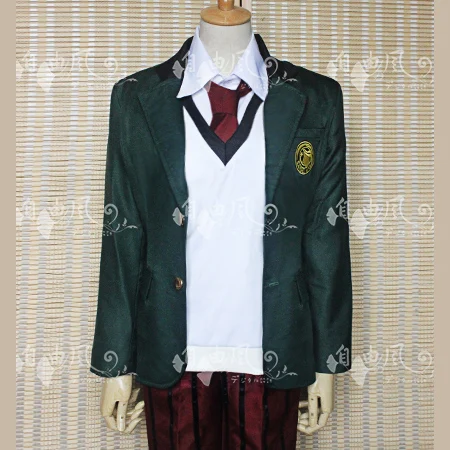 

PRINCE OF STRIDE Reiji Suwa Cosplay Costume Halloween Uniform Outfit Shirt+Vest+Coat+Pants+Tie Custom-made