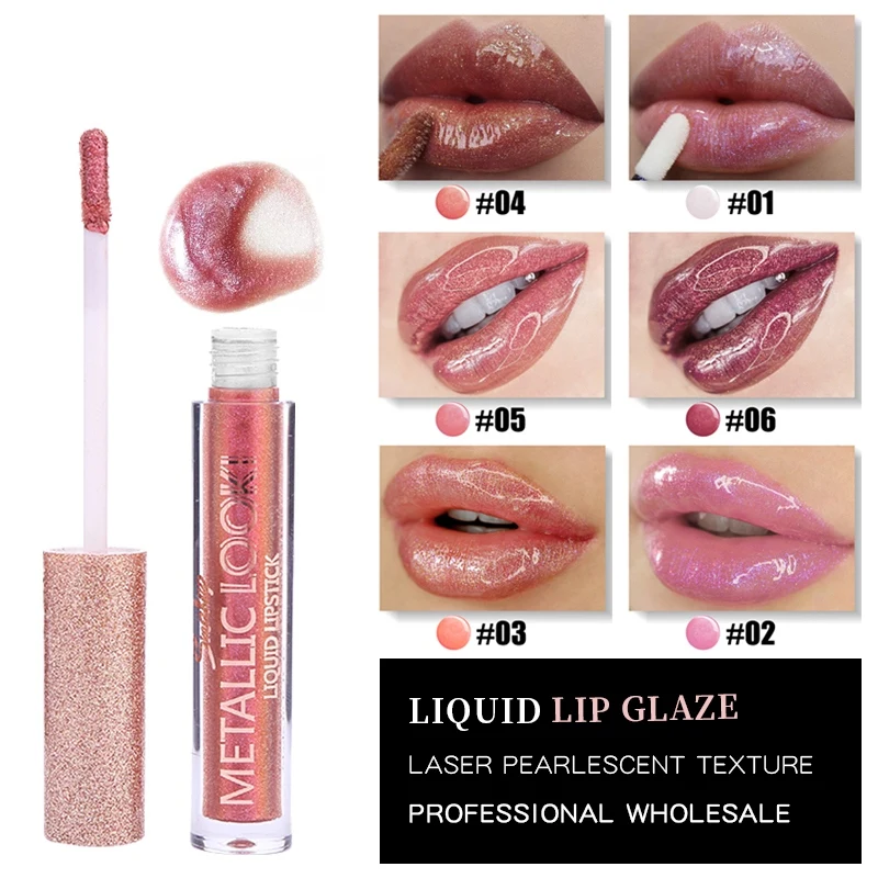8 Colors Moisturizing Shimmer Lip Glaze Waterproof Non-stick Cup Easy To Color Glitter Lip Gloss 8 Colors Moisturizing Shimmer Lip Glaze Waterproof Non-stick Cup Easy To Color Glitter Lip Gloss