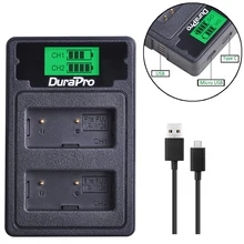 DuraPro – double chargeur USB pour écran LCD, pour fujifilm AX-1 AX-2 HS30ESR, NP W126 NPW126