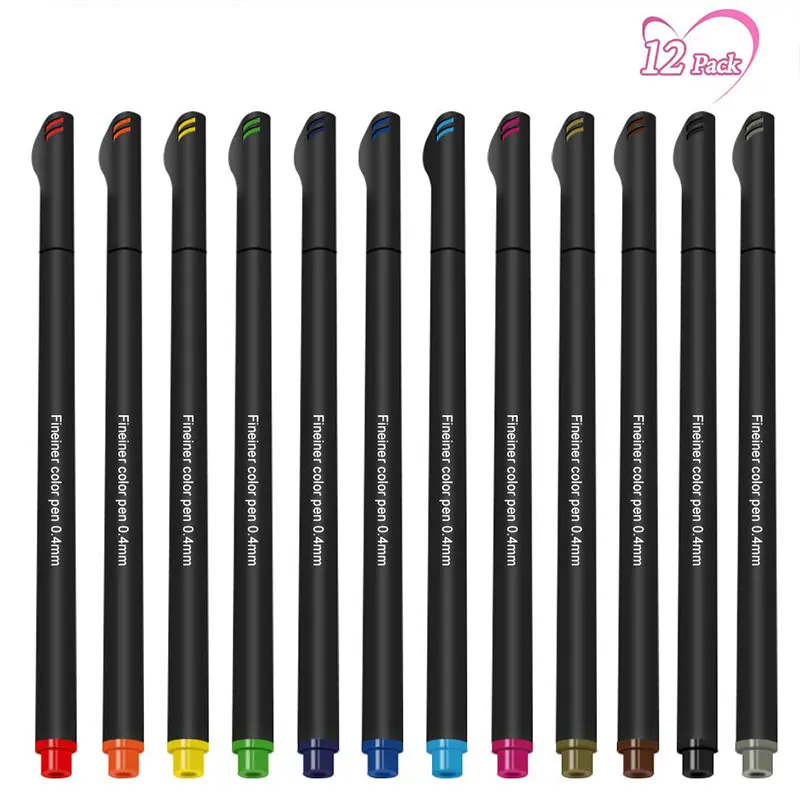 

Fineliner Pen Set Art Marker Children School Office Supplies Watercolor Sketching Fine Drawing Liner Pens