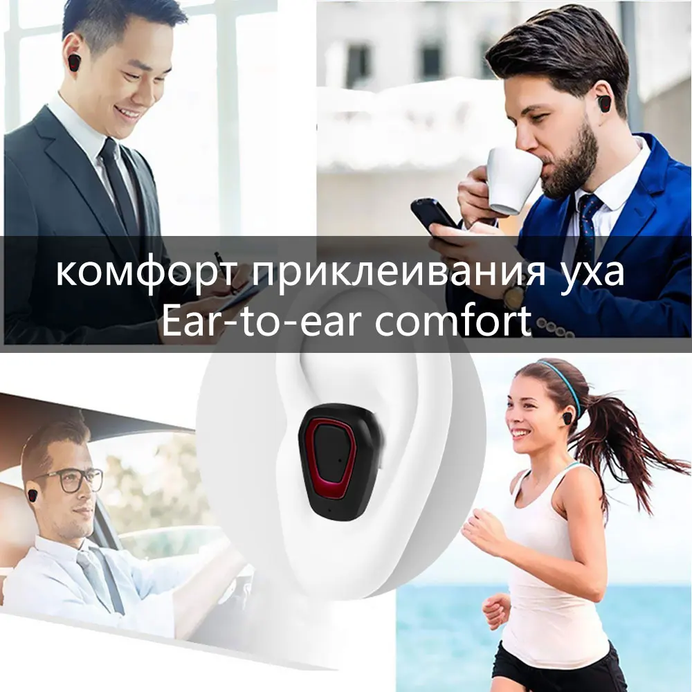 Wireless Earphones Bluetooth 5.0 Sport TWS 1:1 Auriculares Gaming Stereo in ear for all Smart Phone Noise reduction Tap Control