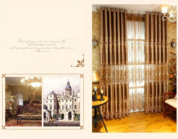 Полузатенение, роскошная Европейская вышитая Цветочная занавеска, окно для гостиной, спальни, тюль, обработанные занавески, домашний декор