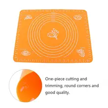 Силиконовые Жаростойкие сковороды для торта для духовки весы коврик для раскатки теста ролик для помадки коврик для мучных изделий Антипригарная посуда для выпечки