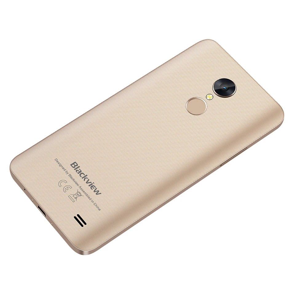 Смартфон Blackview A10 3g, 5,0 дюймов, 720 P, HD ips, Android 7,0, 2 Гб ОЗУ, 16 Гб ПЗУ, четырехъядерный, с сенсорным экраном, ID, 8 Мп, Unibody, тонкий мобильный телефон