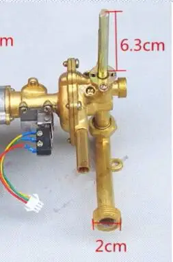 7-10L части газового водонагревателя в сборе клапан латунные части без левого соленоидного клапана