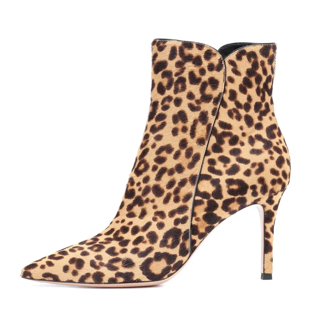 Léopard Pointu 2019 Grande Taille Femmes Sexy De Multi Chaussures Stiletto Bottines XPukZi