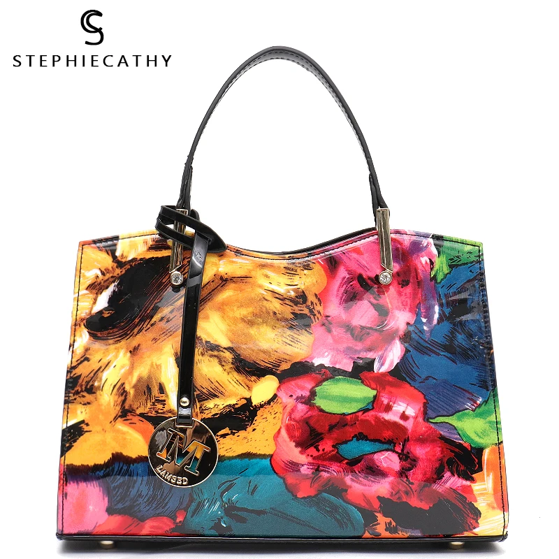 SC النباتي براءات الاختراع والجلود النساء أعلى-حقائب بيد الفتيات الفاخرة حقائب كتف السيدات أزياء حمل حقائب رسول و الصليب الجسم