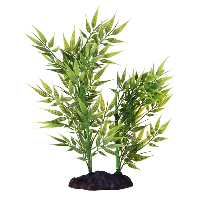 artificial bamboo plants underwater