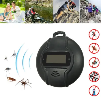 

Aleekit Outdoor Portable Electronic Mosquito Repeller with Hook Pest Repeller Solar/USB Ultrasonic Mosquito Insect Killer
