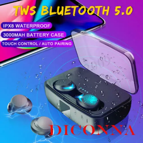 Bluetooth 5 0 гарнитура TWS True Wireless наушники мини IPX8 стерео вкладыши|Наушники и
