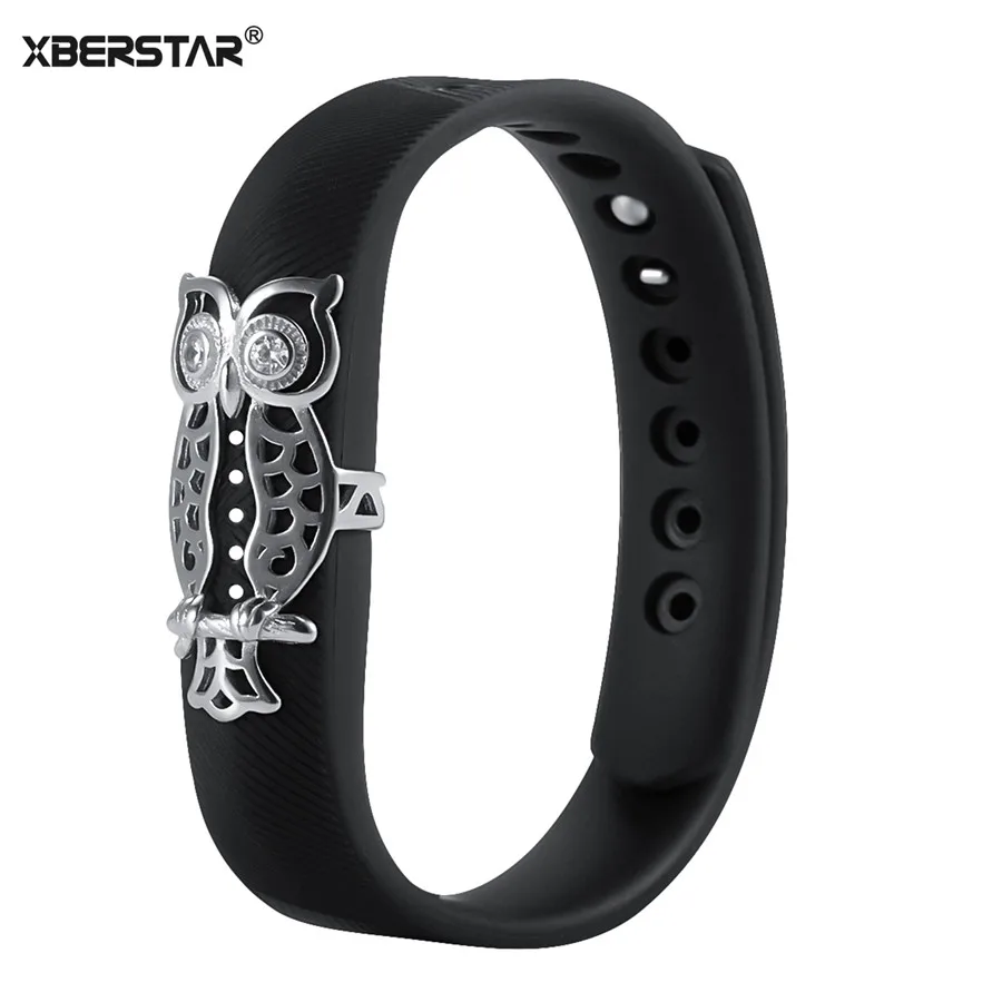 

Fashion Bling Stainless Steel Decoration Accessory Charm for Fitbit FLEX 2 Watch Strap cover cases band Fitness Tracker