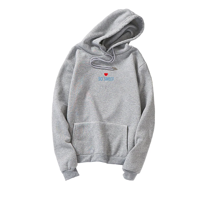 Sweatshirts Women Men SO SWEET Heart Print Jumper Fleece Hoodies Pullovers Casual Long Sleeve Streetwear Harajuku Kawaii Clothes (2)