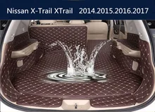 Автоматический Грузовой Лайнер Багажнике Автомобиля Коврики Для Nissan X-Trail, pdf 2014.2015.2016.2017 окружении все Ковры Вышивка Кожа Коврики