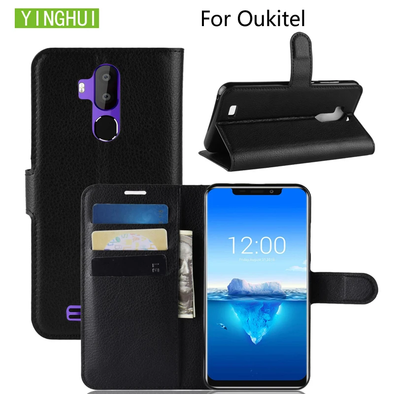 YINGHUI для Oukitel C12 Pro кожаный чехол Роскошный кошелек PU флип телефона C8 защитный