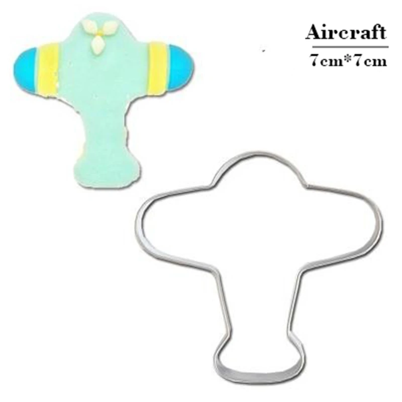 

Airplane Boy Birthday Party Decoration Cookie Cutter Mould Cake Decorating Tools Stainless Steel Fondant Gadget Kitchen Top Shop